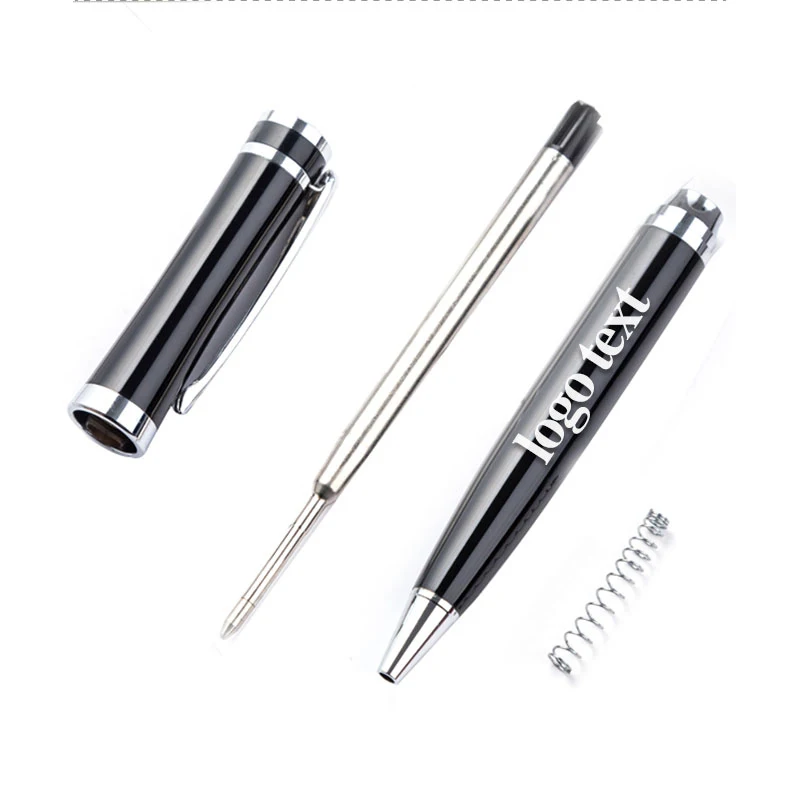 LZN черная с серебряным зажимом шариковая ручка универсальные Канцелярские