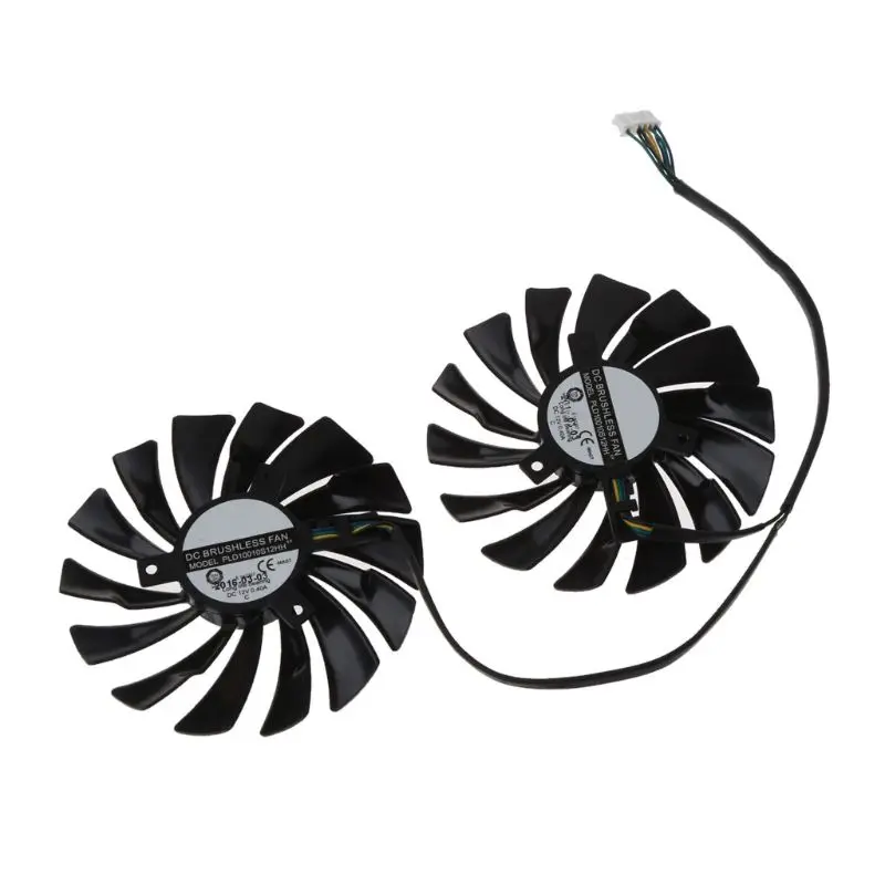 Кулер для видеокарты MOLA 2 шт. 95 мм PLD10010S12HH 6 контактов вентилятор VGA MSI GTX970 GeForce GTX 970