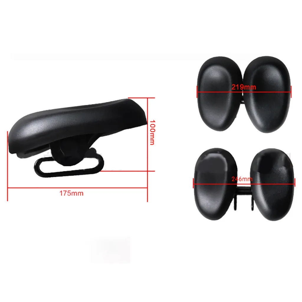 

Quality PU Bicycle seat cushion adjustable soft seat Mountain Bike cushion comfortable elastic without nose saddle HOT #E