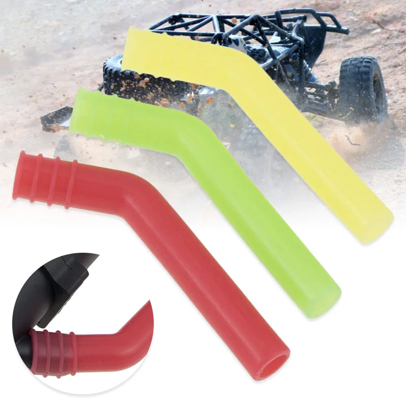 3pcs/set Silicone Exhaust Extension Tube For KYOSHO HoBao RC 1:10 1:8 Car AN88