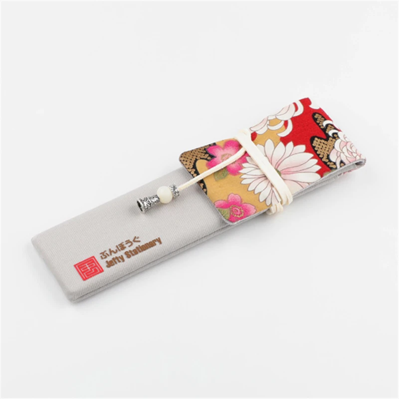 Ручная работа цветочный принт чехол в японском стиле для ручек пенал портативный
