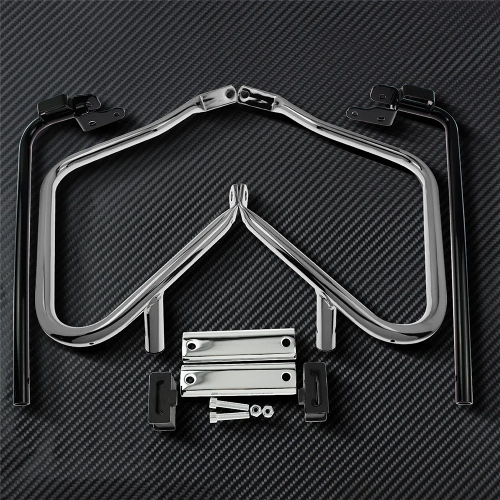 Защитная скоба для седла мотоцикла с опорной планкой Harley Touring Street Electra Glide Road King FLHR