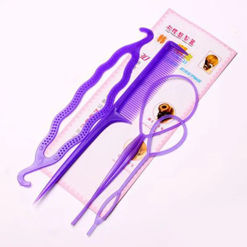 4 шт./компл. зажим для укладки волос булочка пончик твист оплетка конский хвост