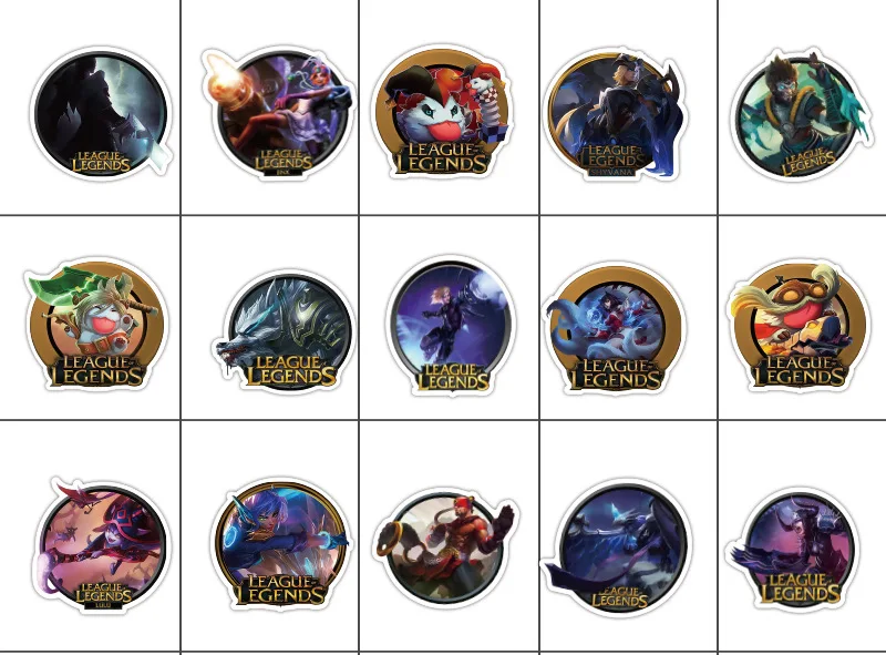 Наклейка s наклейки из игры League of Legends наклейка s 100 шт наклейка для ноутбука скейтборд наклейка s гитарная Наклейка для книги