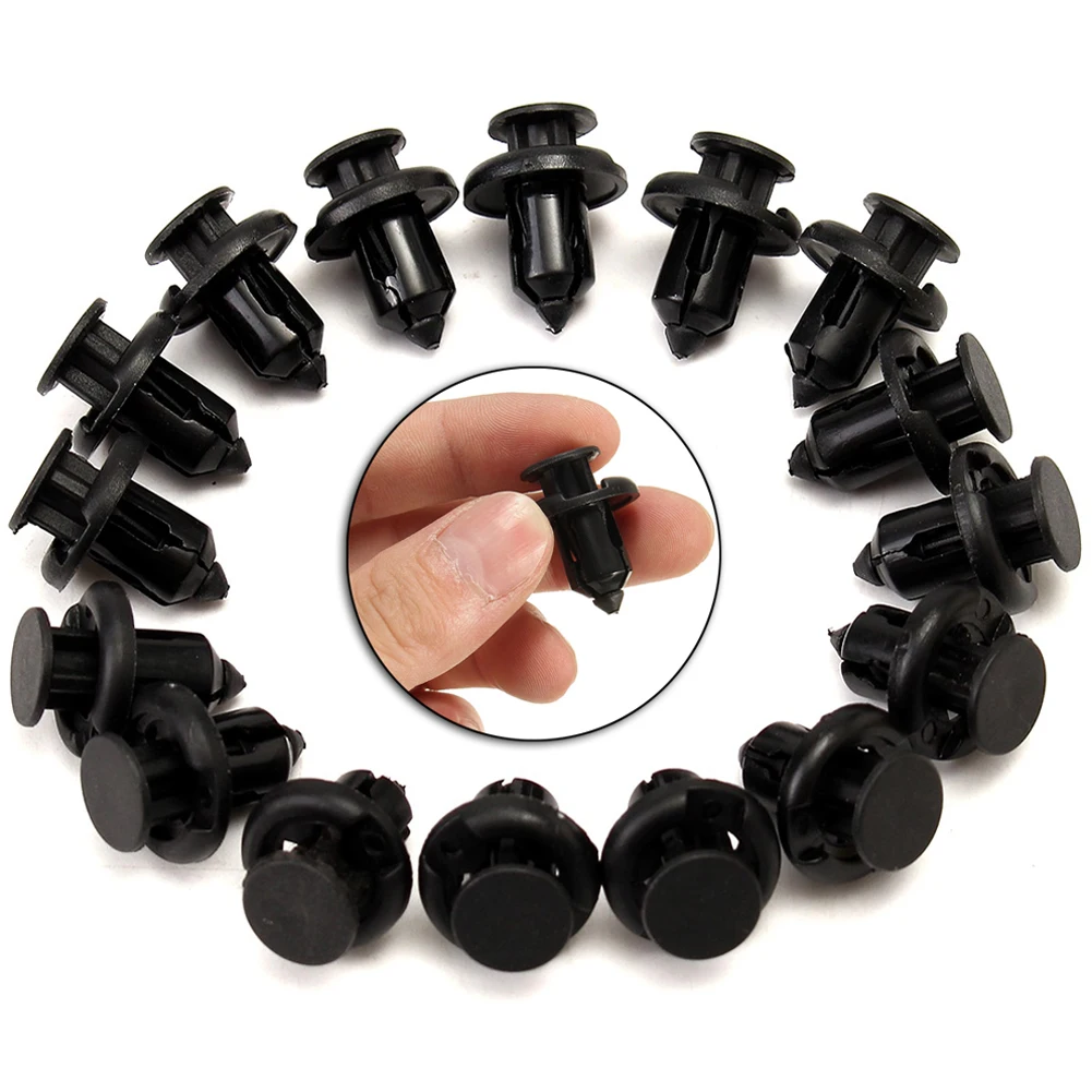 

100Pcs Auto Mixed Fastener Car Clips Vehicle Retainer Rivet Door Panel Fender Liner Bumper Fender Trim Plastic Rivet Door Panel