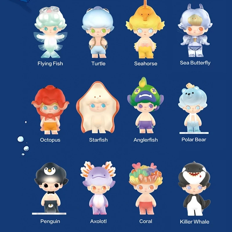 POPMART DIMOO аквариумная серия глухая коробка Toy Коллекционная Стильная Милая Аниме