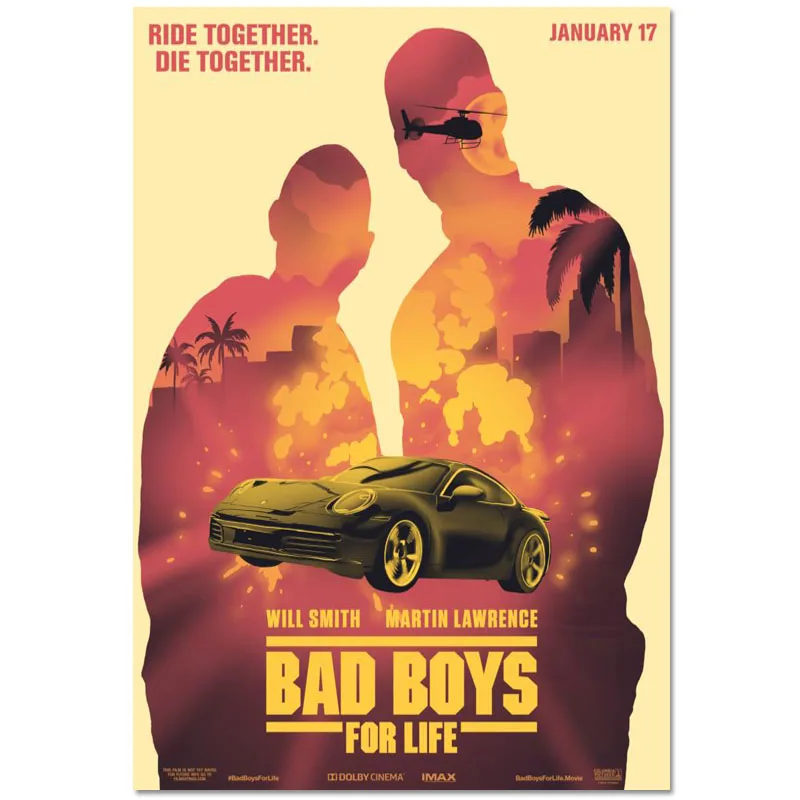 Картина на заказ из фильма плохие мальчики для жизни настенное украшение дома