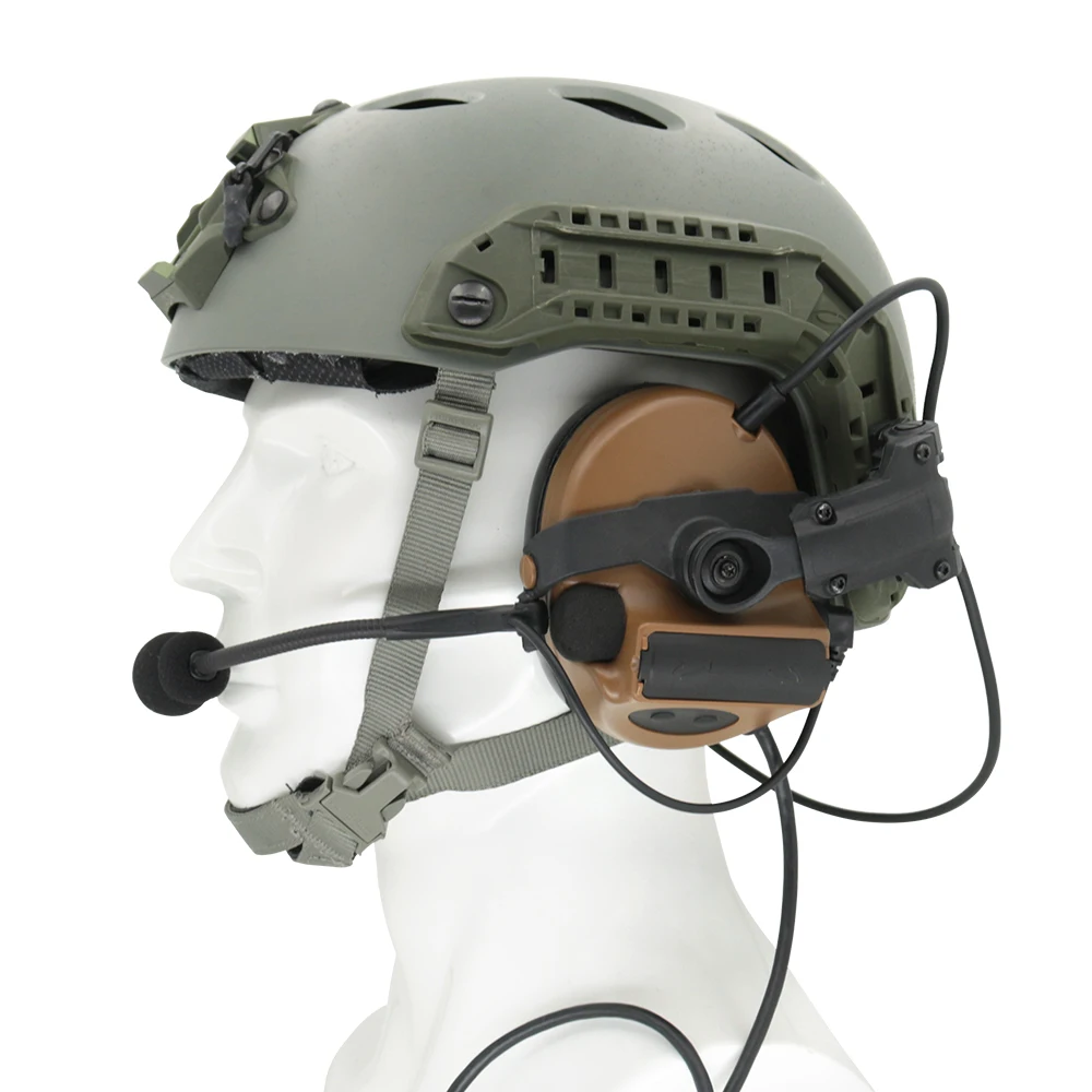 Шлем COMTAC II ARC Rail Bracket Version тактическая гарнитура Защита слуха шумоподавление для