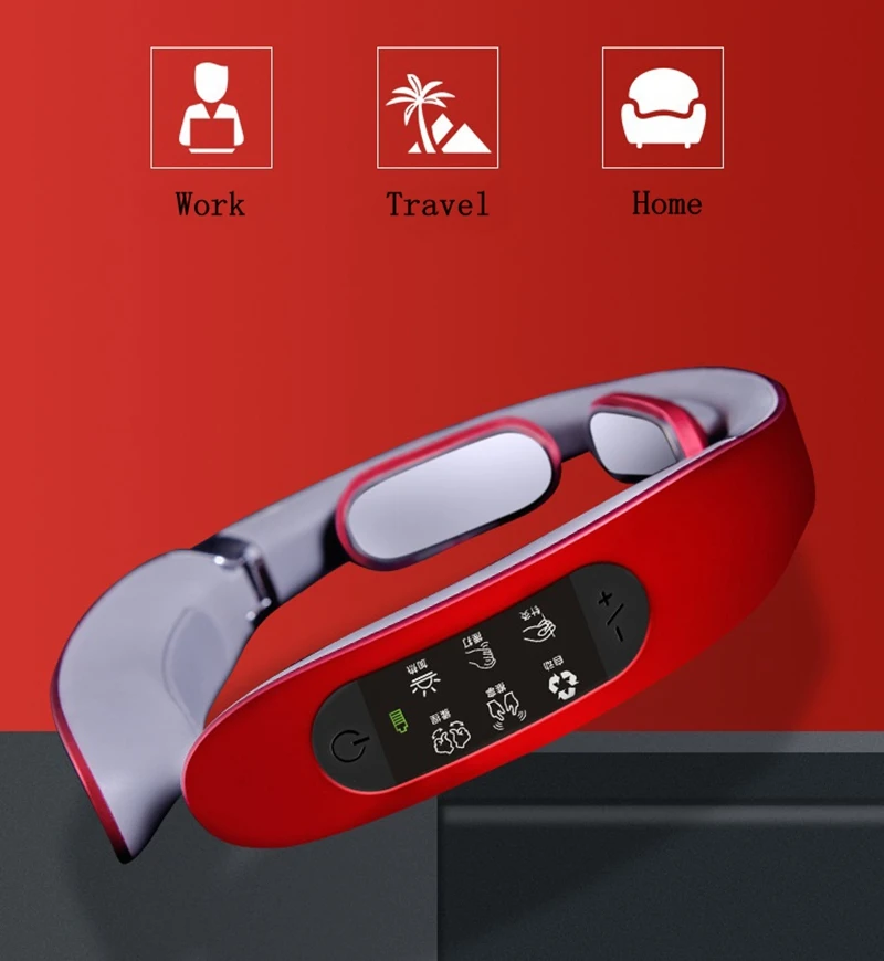 Новый Интеллектуальный Массажер для шейного отдела портативный складной