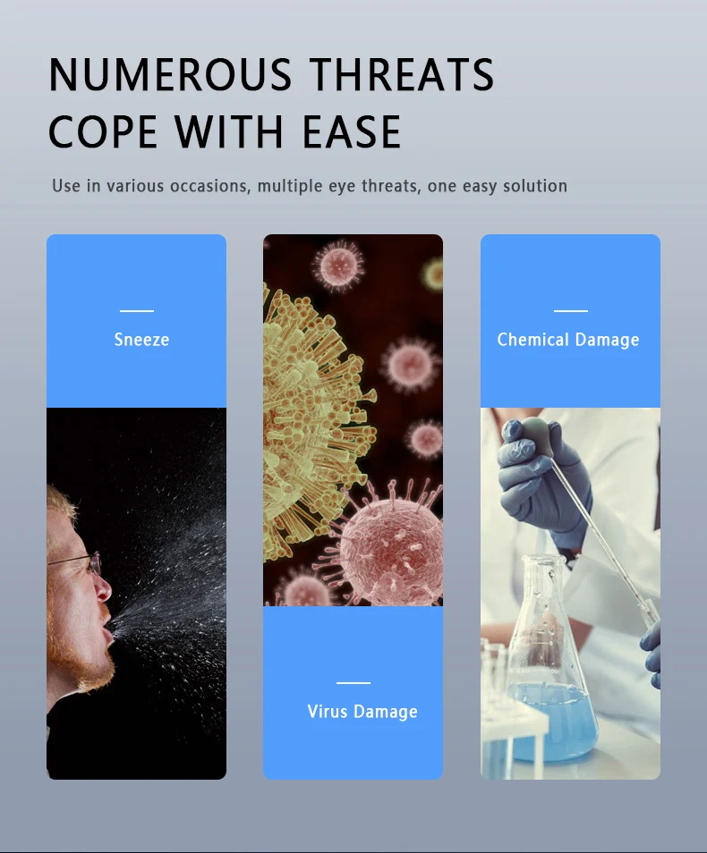 

1PC Goggles Eye Protection Safety Glasses for Anti Pollution Dustproof Fully Closed Sand-proof Cycling Glasses Unisex Adult