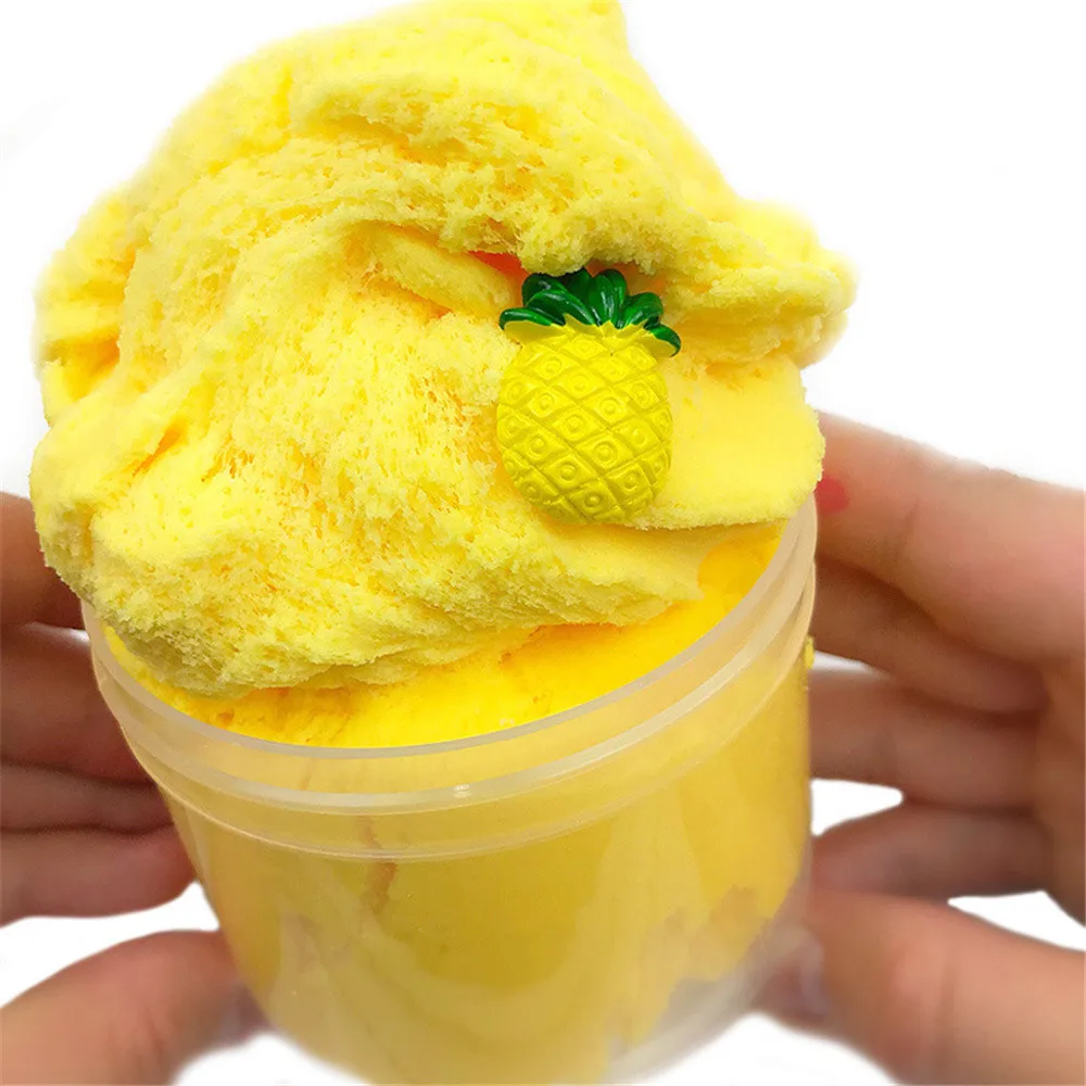 Смешанные облака слизи ананас ароматизированный стресс Дети кристалл Мягкая