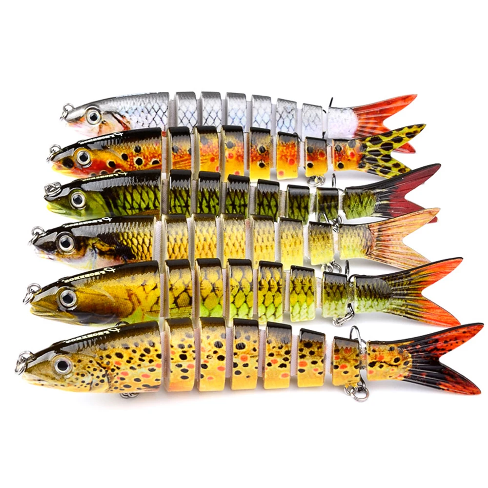 13 см 19 г погружные рыболовные приманки наживки мульти Соединенные Crankbait Swimbait 8