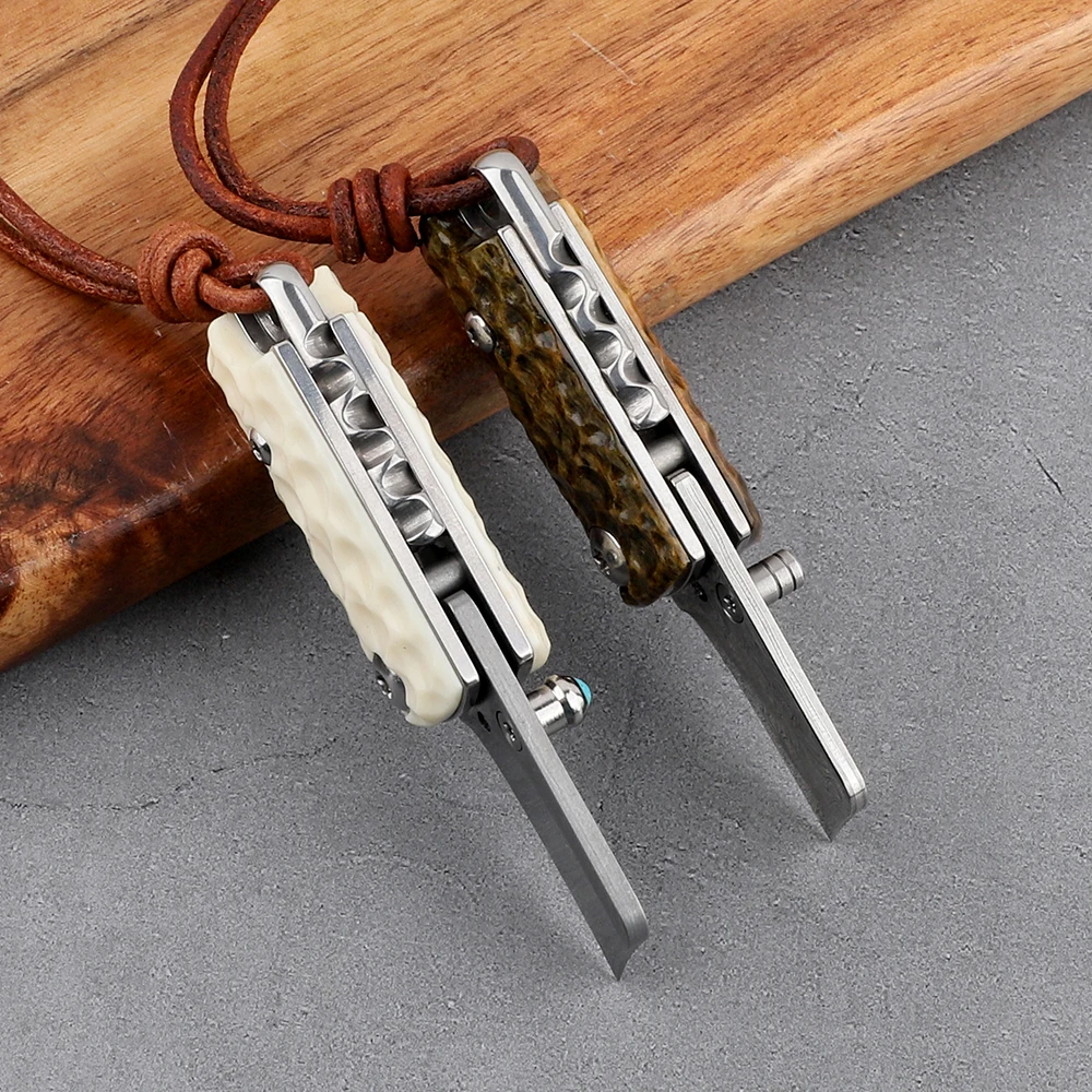 Тактический уличный складной нож дамасская Волшебная фасоль ручка из коровьей