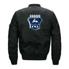 Мужская куртка-ветровка в стиле милитари, с круглым вырезом