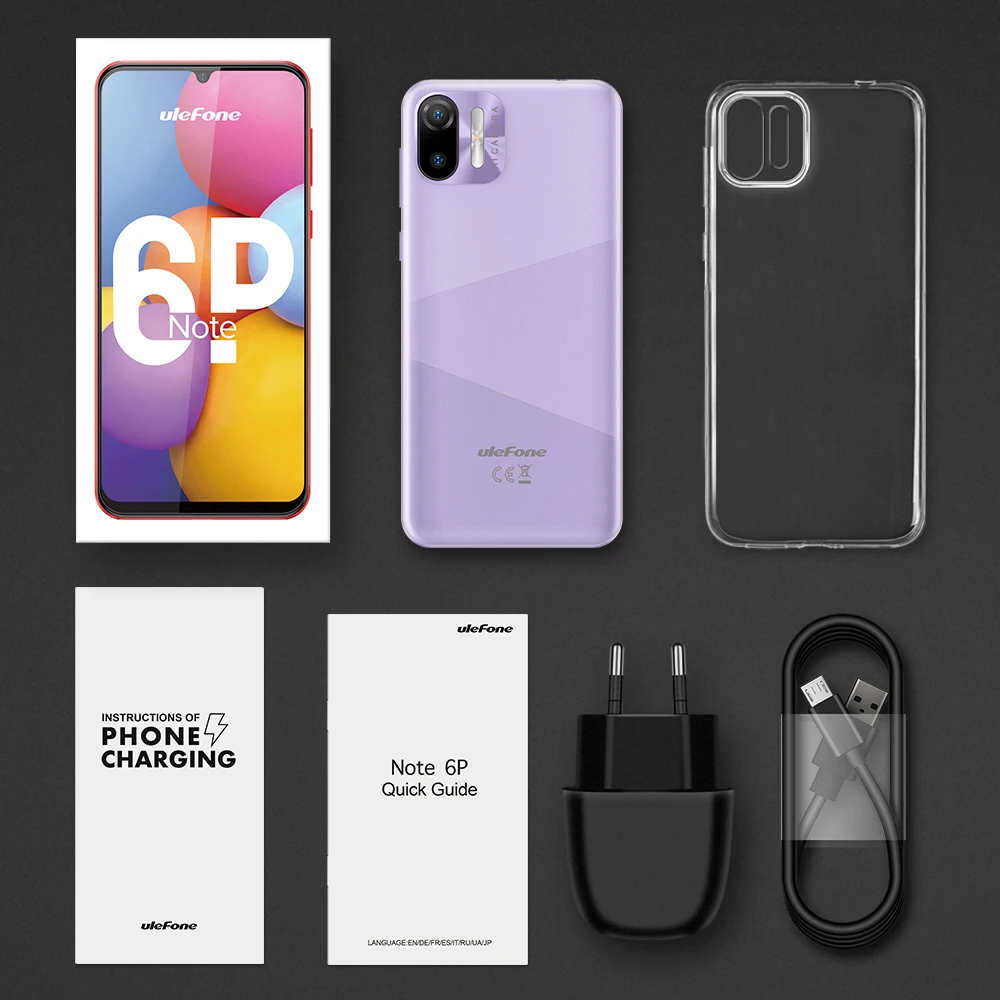 Смартфон Ulefone Note 6P 4G LTE 2 + 32 ГБ Android 11 6 1 дюйма 3300 мАч | Мобильные телефоны и