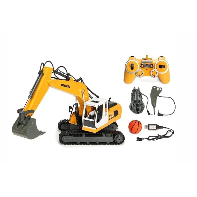 Двойной Радиоуправляемый квартерный молот DIY RC экскаватор сплав 3 в 1 захват с