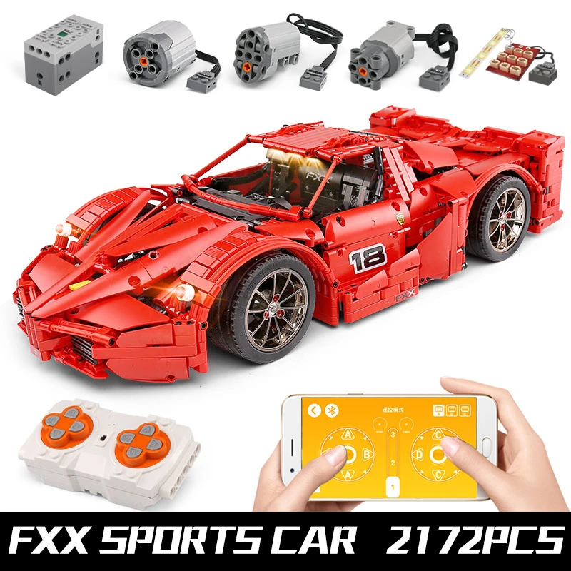 Пресс-форма King MOC 13085 техника серия феррарид FXX F40 Enzo модель спортивного автомобиля