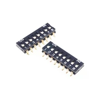 1000pcstapereel dip switches spst 8 position 2 54mm 0 100 pitch smd slide standard actuator raised gull wing straight