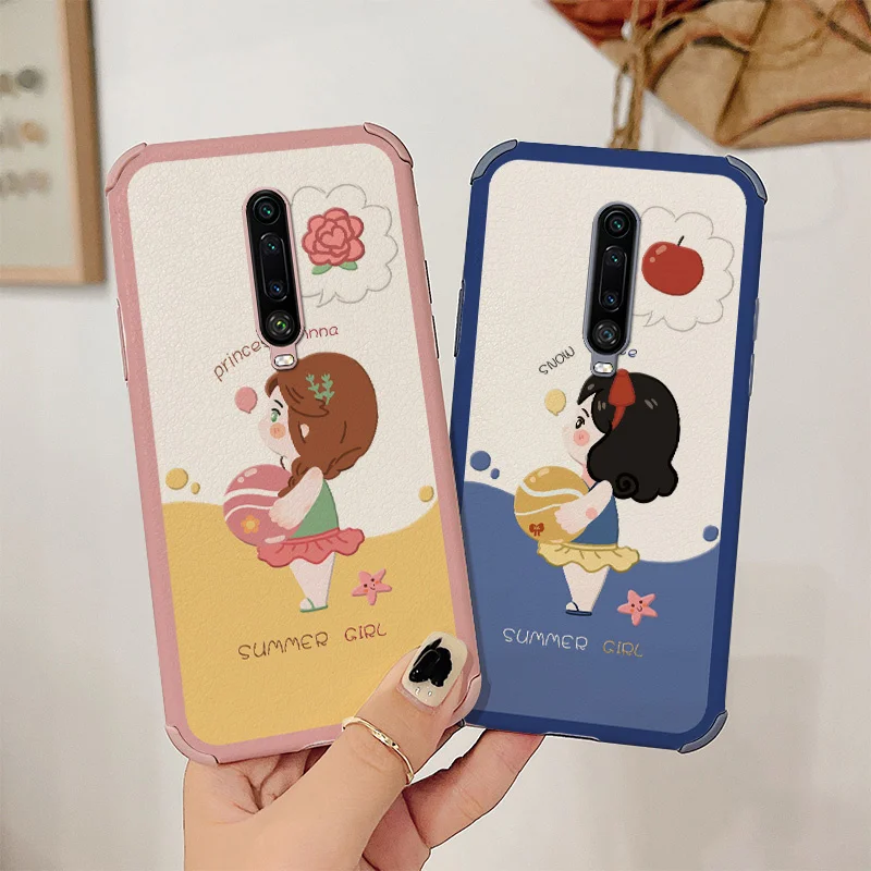 

Swimming Girl Phone Case For Xiaomi Redmi K30 K30Pro Pro Liquid Silicone Cover