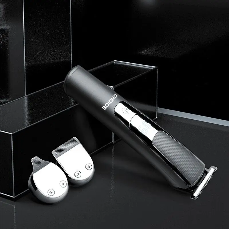 

Electric Variable Speed Hair Clipper 3 Blade Head Strong Power Fine Steel Cutter Head With LCD Screen Washable Low Noise Trimmer