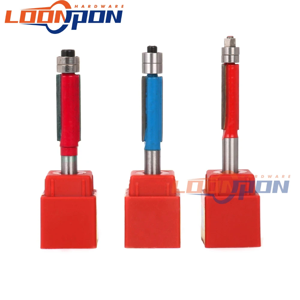 Набор фрез с подшипником набор из карбида вольфрама 3 шт. 1/4 5/16 3/8 6 мм хвостовик для