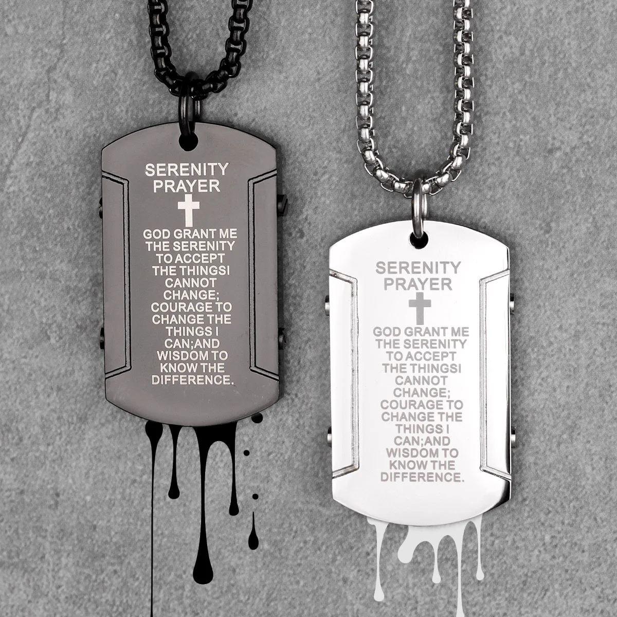 Черный крест массивные Длинные мужские ожерелья подвеска в стиле панк для