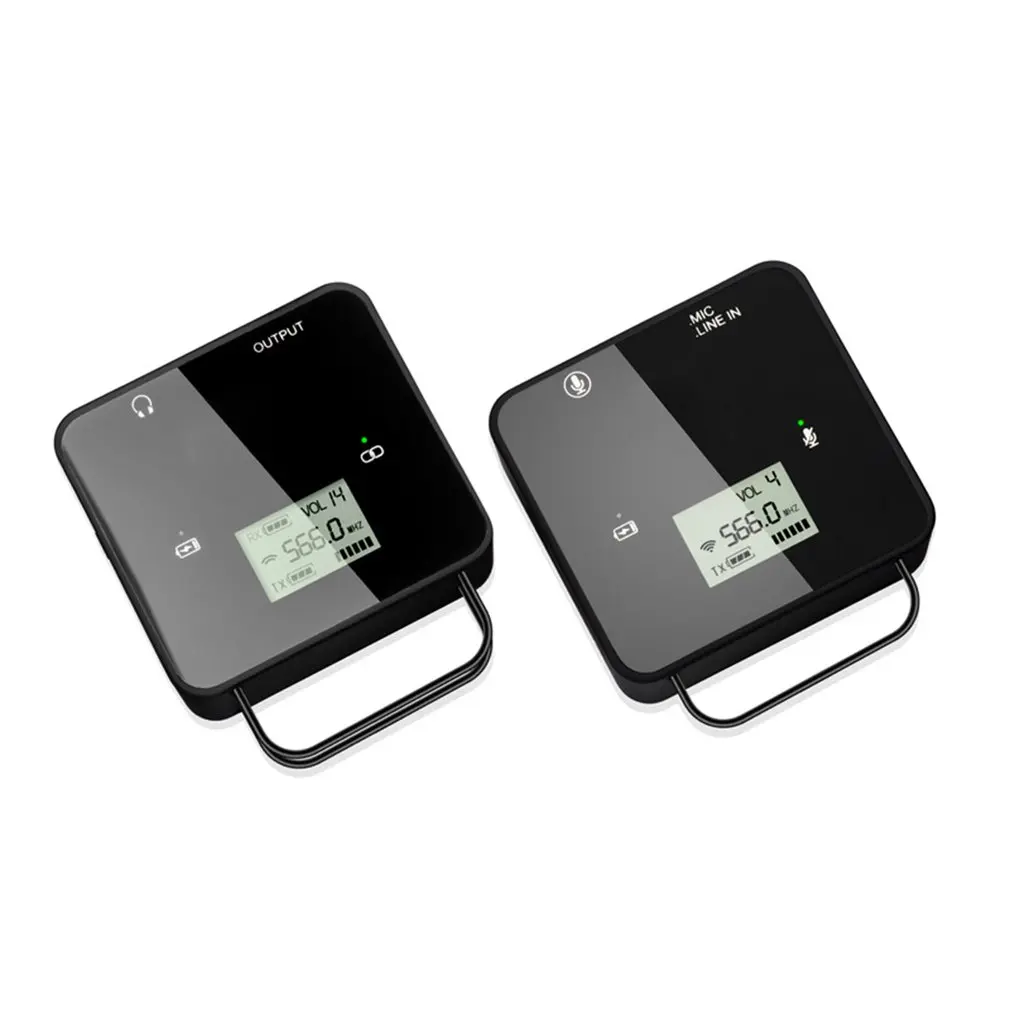 

Portable Size FM40 UHF Wireless Microphone Transmitter Receiver Kit Lapel Lav Video Mic For Smartphone DSLR Camera