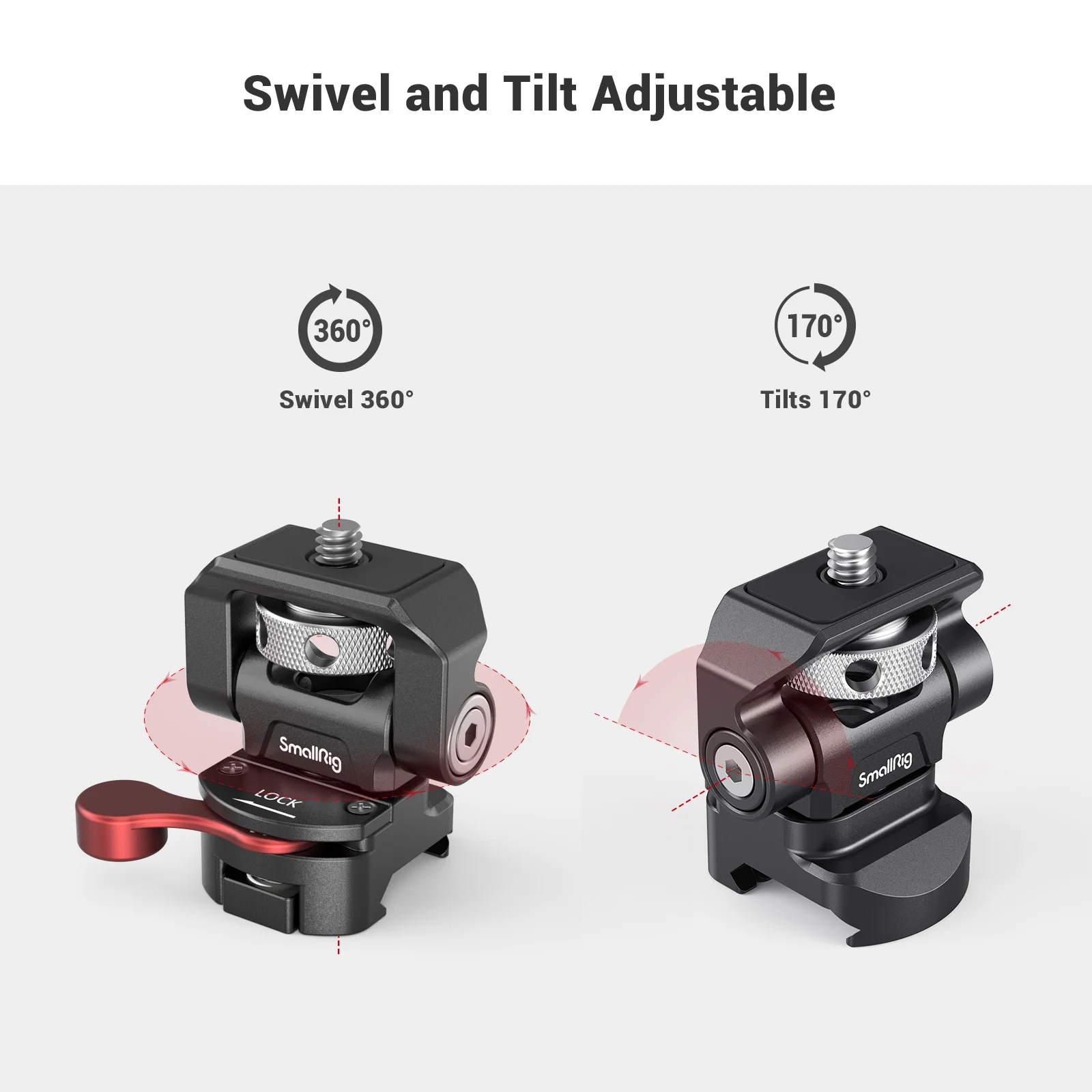 Регулируемое поворотное и наклонное крепление SmallRig для монитора с зажимным