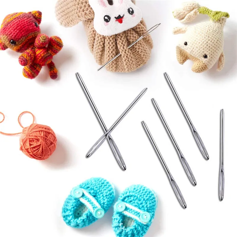 LMDZ 18 шт. крупные тупые Швейные иглы для вышивания кожи ручной работы из