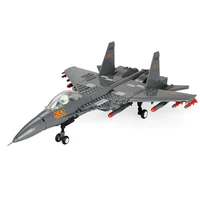 building blocks 285pcs military series j15 carrier based fighter assembly moc airplane model toys for adults kids gifts