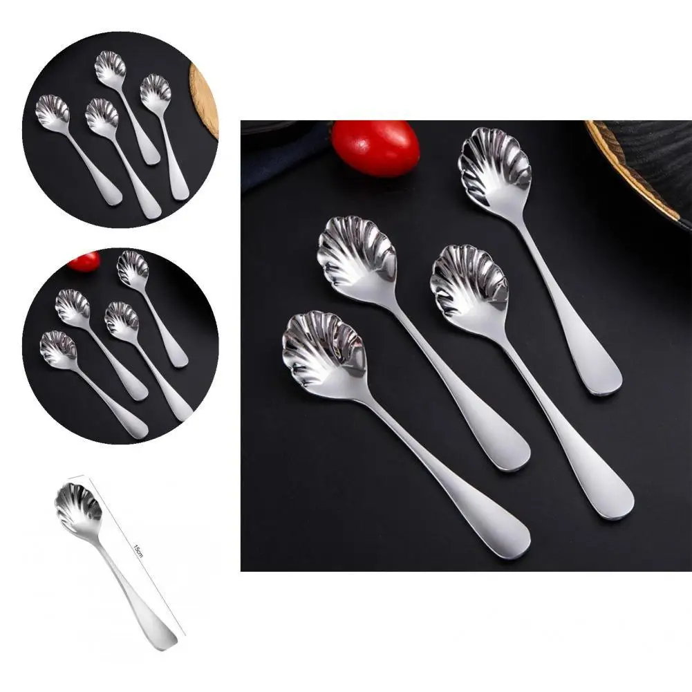 

Long Lasting Convenient Stainless Steel Stirring Spoon Stainless Steel Coffee Spoon Mirror Polish for Kids