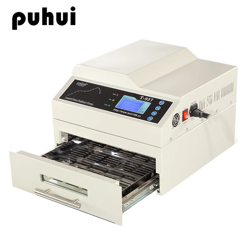 

PUHUI T-937 2300W Lead-free Infrared IC Heater BGA SMD SMT Soldering Oven Welding IC