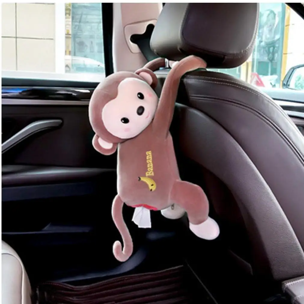 Мультяшная обезьяна висячий держатель для салфеток милые аниме-игрушки чехол