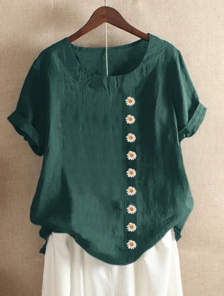 

2021 New Summer T Shirt Women Elasticity Woman Clothes Oversize Tops New Tshirt Maxi Female Short Sleeve Cotton Linen Tee
