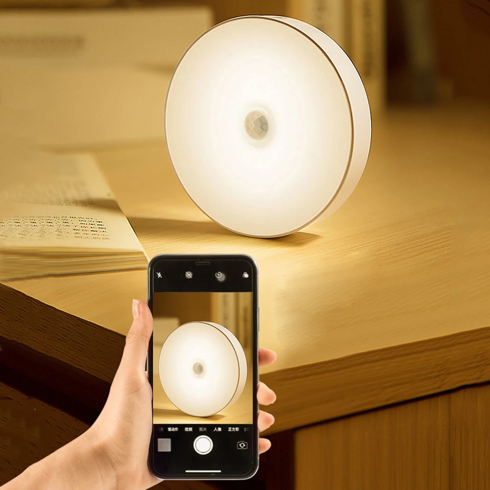 Настенный светильник Sanmusion с датчиком движения наклейка 3 м для спальни ванной