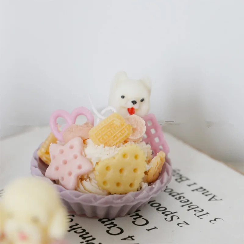 Сделай Сам формы для Свеча собак милая маленькая собака силиконовые мыло ручной