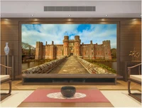3d photo wallpaper on the wall custom mural hd european style stone castle aisle room decoration wallpaper for walls in rolls