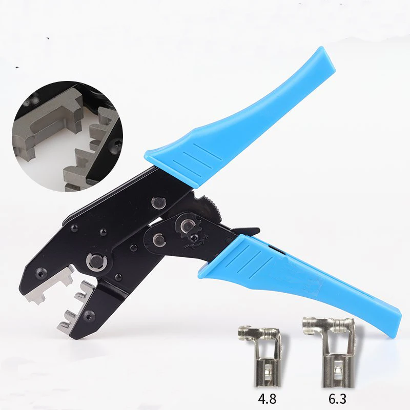 

HS-056FL 0,5-1,5 1,5-2,5 мм 20-13AWG обычные обжимные клещи для 4,8, 6,3 неизолированный флаг Лопата обжимной терминал соединительные клеммы