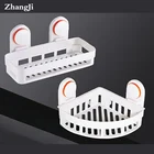 Zhangji Высокое качество ABS полка для ванной настенный аксессуар для ванной присоска Настенная Корзина держатель Prateleira душевая полка