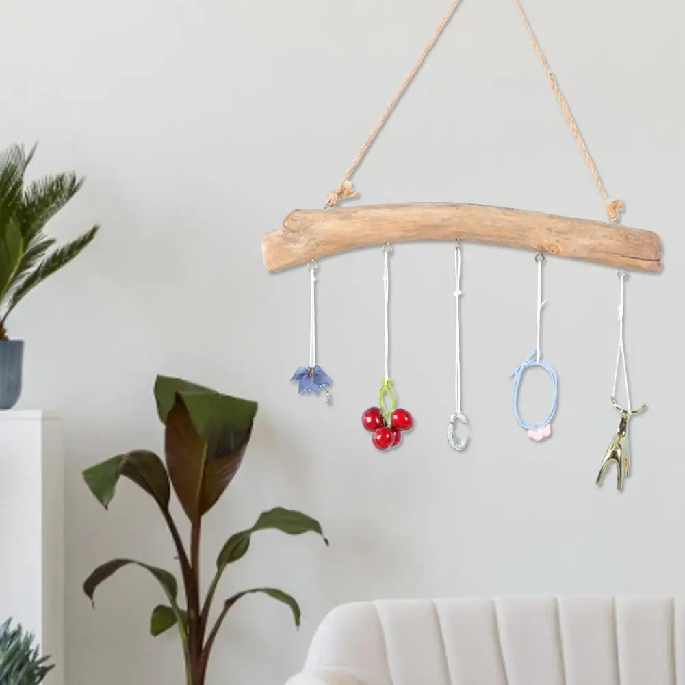 Скандинавская деревянная подвесная вешалка для пальто небольшая Ювелирная