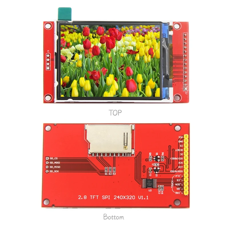 2.8 Inch 240x320 SPI Serial TFT LCD Module Display Screen with Press Panel Driver IC ILI9341 for MCU |