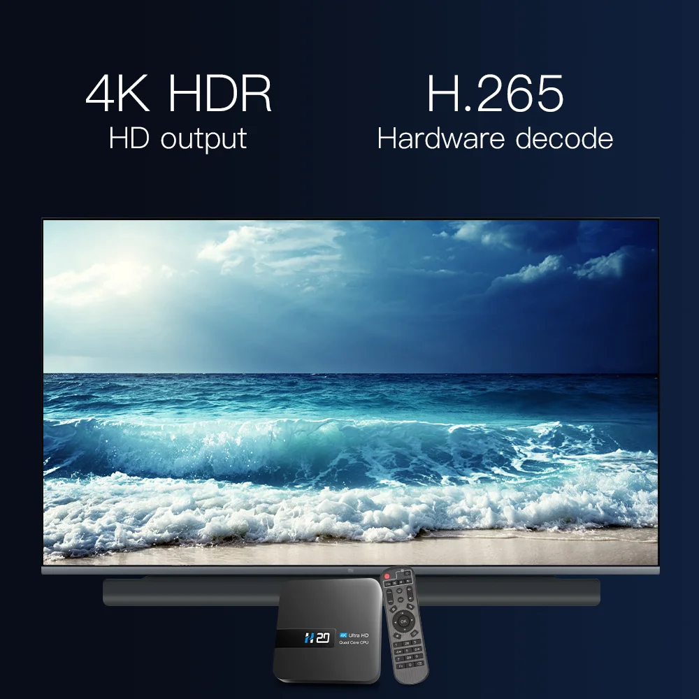 2020 Android ТВ Box 10 4K H.265 Media Player 3D видео 2 4G Wifi смарт коробка Декодер каналов кабельного