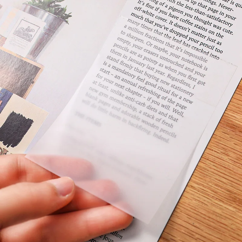 

Transparent Sticky Notes Creative Post Self Stick Notes Self-adhesive Sticky Note Cute Notepads Posted Writing Pads Memo Pad
