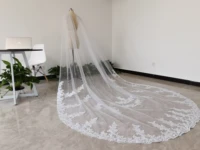 3m cathedral wedding veil shawl whiteivory tulle shawl veil lace bridal veil shawl