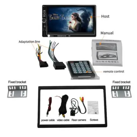 7 &quotWince HD 1080P TFT цифровой сенсорный экран автомобильное радио Фиксированная