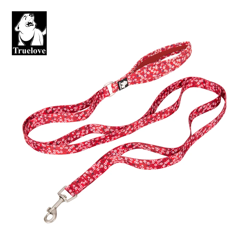 Truelove Floral Pet Leash Neoprene Padded Handle Extra Traffic Control Dog and Cat Strong Enough and Easy to Use Travel TLL3112