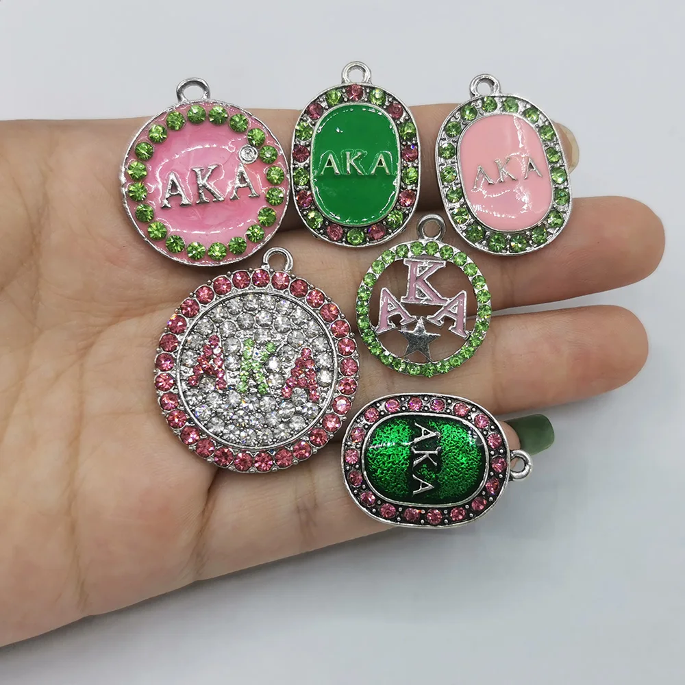 

10Pcs Astragal Rhinestone Charms For Women DIY Bracelet Jewelry Accessories