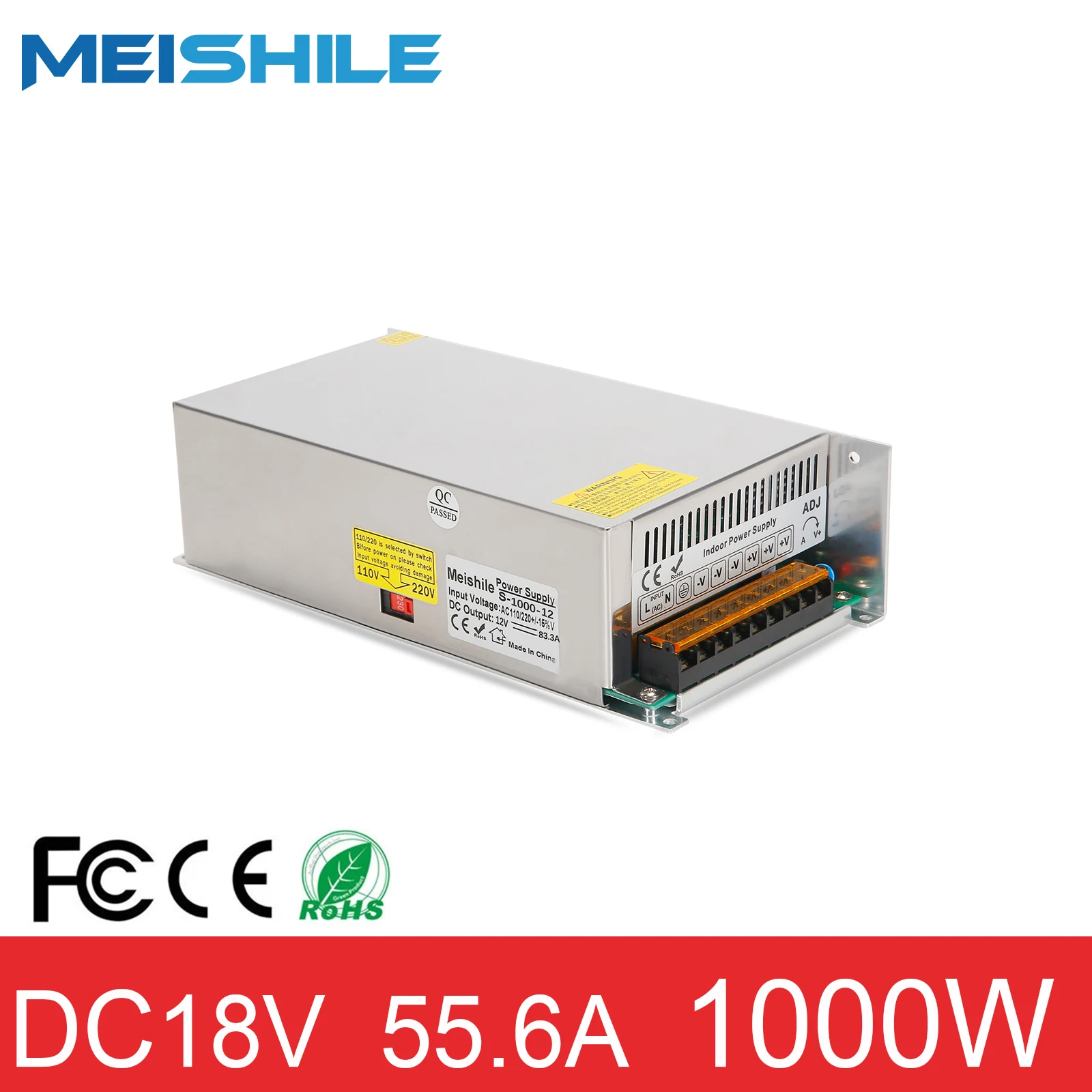 

2023 AC to d-c 18V 555.6a 1000W импульсный трансформатор питания для двигателя с ЧПУ промышленный электронный Электрический