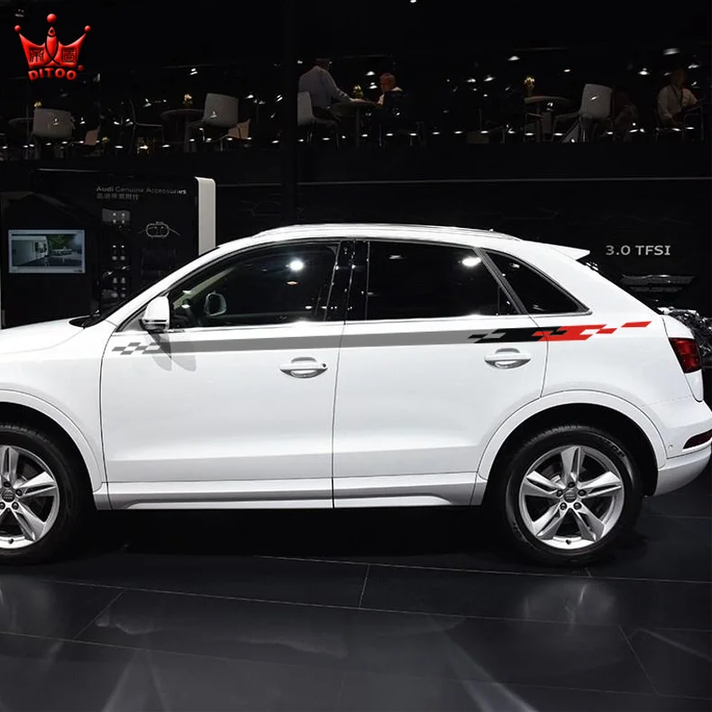 

Стайлинг автомобиля, Спортивная Автомобильная Наклейка для Honda RAV4, двухсторонние спортивные автомобильные наклейки