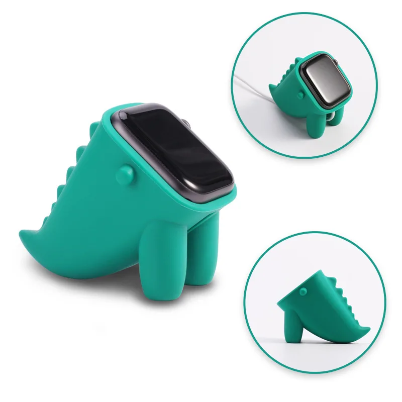 

Little dinosaur charging base for Apple Watch 4 5 6 se 3 44MM 40MM cute iwatch case 38MM 42MM for apple watch series